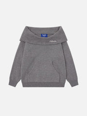 Aelfric Eden Off-The-Shoulder Hooded Sweater