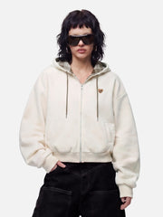 Aelfric Eden Boxy Reversible Plaid Zip Up Hoodie