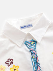 Aelfric Eden Graffiti Necktie Floral Shirt