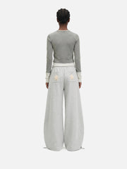 Aelfric Eden Star Applique Baggy Barrel Sweatpants