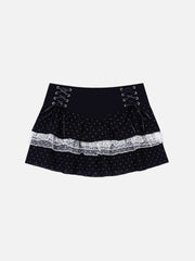 Aelfric Eden Polka Dot Lace Ruffle Skirt