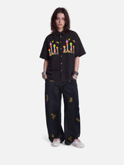 Aelfric Eden Birdhouse Embroidery Short Sleeve Shirt