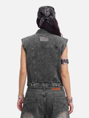 Aelfric Eden Super Boxy Fireman Clasp Denim Vest
