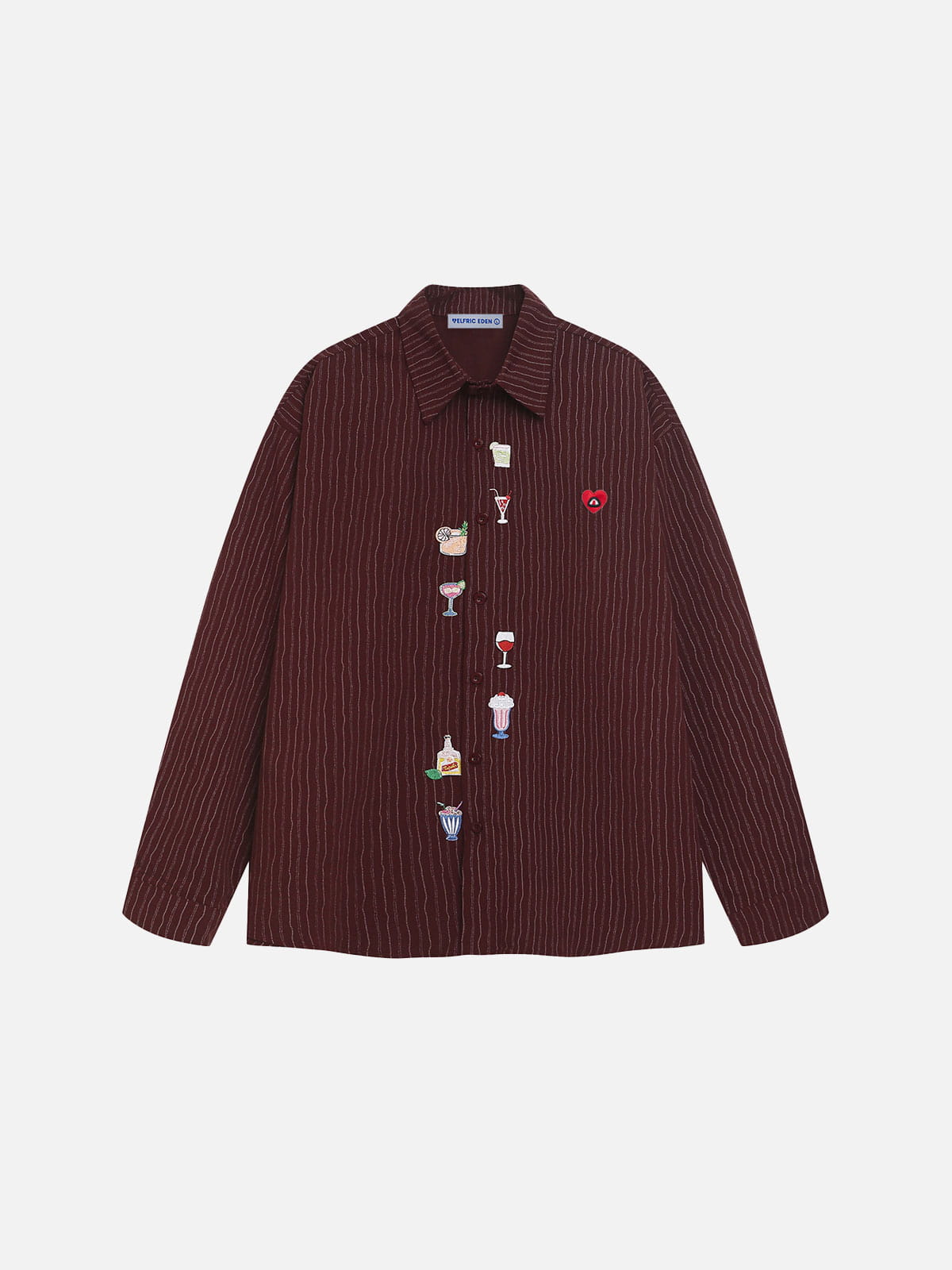 Aelfric Eden Cartoon Embroidery Long Sleeve Shirt