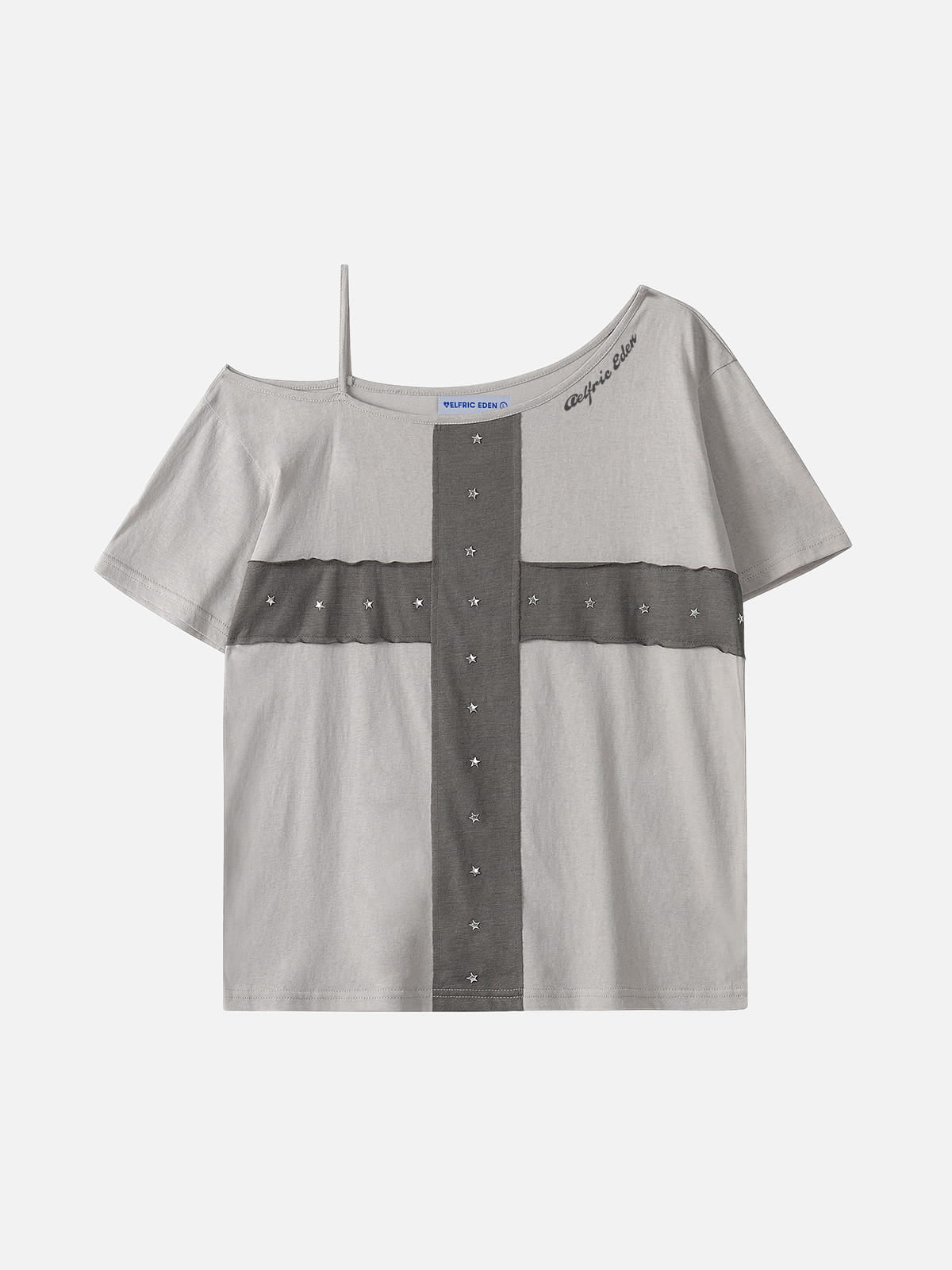 Aelfric Eden Star Panel Off-The-Shoulder Tee