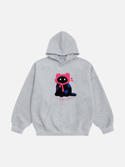 Aelfric Eden Oversized Embroidery Cat Hoodie