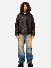Aelfric Eden Butterfly Faux Leather Jacket