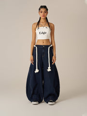 Aelfric Eden Drawstring Waist Super Baggy Jeans
