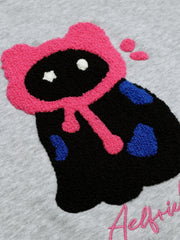 Aelfric Eden Oversized Embroidery Cat Hoodie