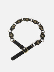 Vintage Rivet Faux Leather Belt