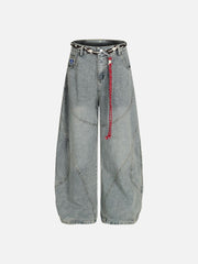 Aelfric Eden Rope Washed Baggy Barrel Jeans