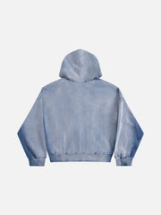 Aelfric Eden Badge Boxy Zip Up Hoodie