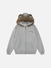 Aelfric Eden Detachable Collar Zip Up Hoodie