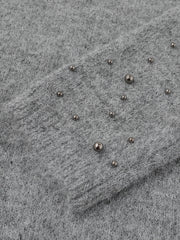 Aelfric Eden Beaded Off-The-Shoulder Sweater