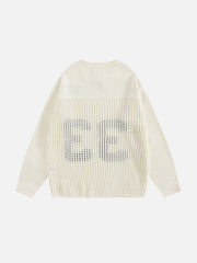 Aelfric Eden Number Eyelet Knit Sweater