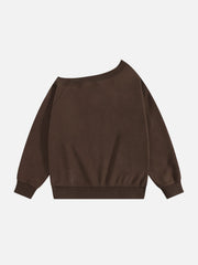 Aelfric Eden Dachshund Off-The-Shoulder Sweatshirt