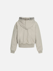 Aelfric Eden Fur Hooded Zip Up Coat