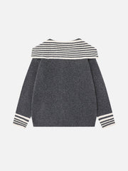 Aelfric Eden Sailor Collar Knit Zip Up Cardigan