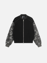Aelfric Eden CAMO Studded Zip Up Jacket