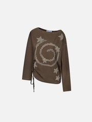Aelfric Eden Star Patch Stripe Long Sleeve Tee