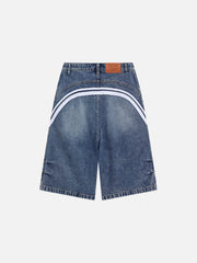 Aelfric Eden Washed Stripe Panel Jorts