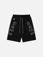 Aelfric Eden Rhinestone Floral Shorts