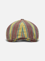 Striped Newsboy Cap