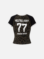 Aelfric Eden Leopard V-Neck Baby Tee