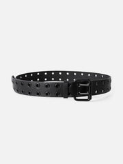 Allover Grommet Double Prong Belt