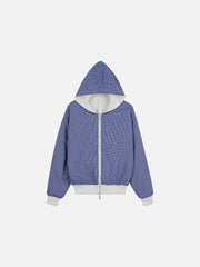 Aelfric Eden Reversible Plaid Zip Up Hoodie