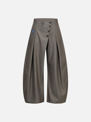 Aelfric Eden Asymmetric Button Baggy Barrel Pants