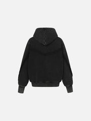 Aelfric Eden Washed Asymmetric Zip Up Hoodie