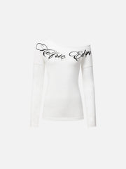 Aelfric Eden Off-The-Shoulder Long Sleeve Tee