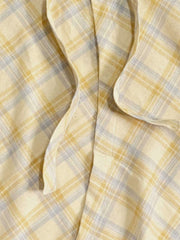 Plaid Tie Waist Apron
