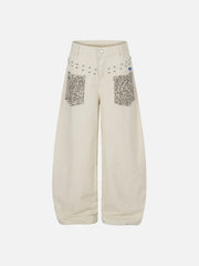 Aelfric Eden Leopard Pocket Baggy Barrel Pants