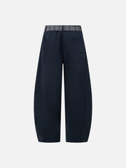 Aelfric Eden Plaid Tie Baggy Barrel Sweatpants