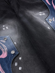 Aelfric Eden Snap Panel Baggy Barrel Jeans