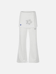 Aelfric Eden Rhinestone Star Skirt Bootcut Pants