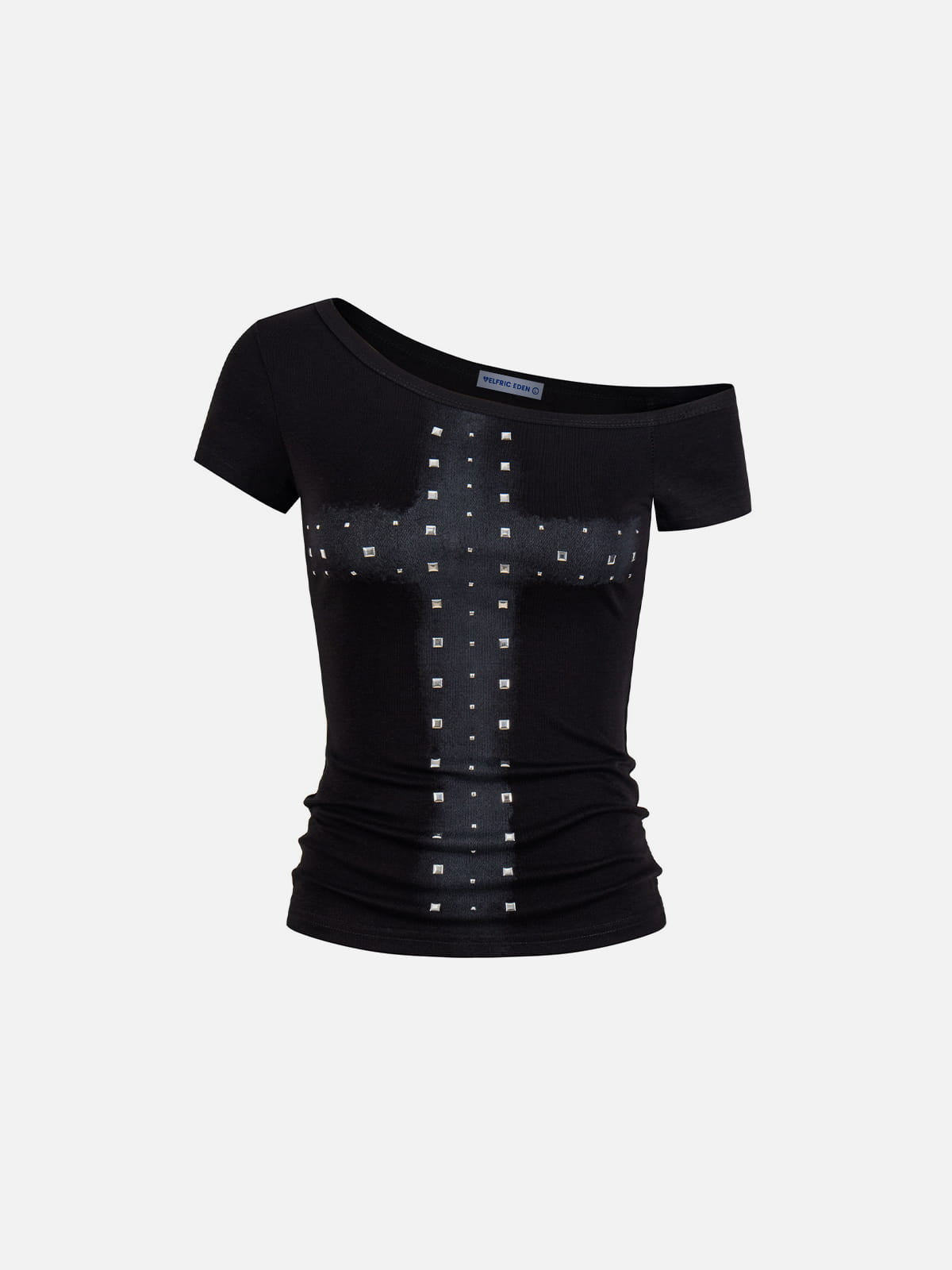 Aelfric Eden Studded Off-Ther-Shoulder Tee