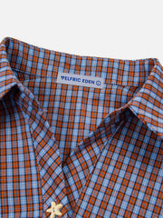 Aelfric Eden Plaid Star Button Short Sleeve Shirt
