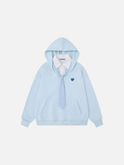 Aelfric Eden Tie Layered Pullover Hoodie