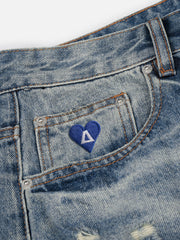 Aelfric Eden Washed Distressed Jeans