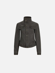 Aelfric Eden Stand Collar Denim Jacket