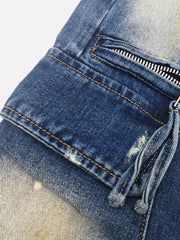 Aelfric Eden Washed Multi Pocket Baggy Barrel Jeans