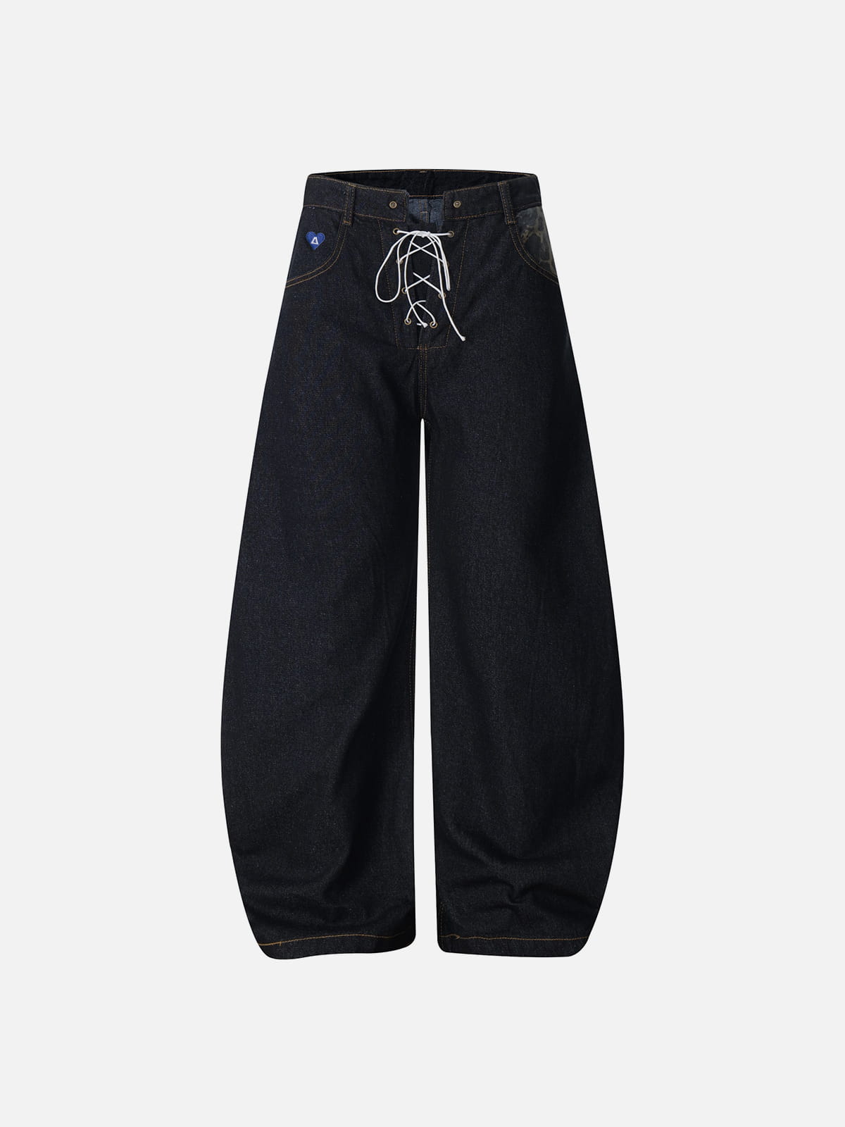 Aelfric Eden Lace-Up Baggy Barrel Jeans