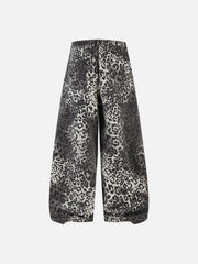 Aelfric Eden Leopard Baggy Barrel Jeans