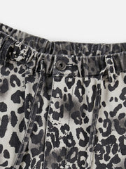 Aelfric Eden Leopard Baggy Barrel Jeans