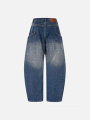 Aelfric Eden Rhinestone Baggy Barrel Jeans
