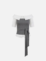 Aelfric Eden Polka Dot Tie Short Sleeve Shirt