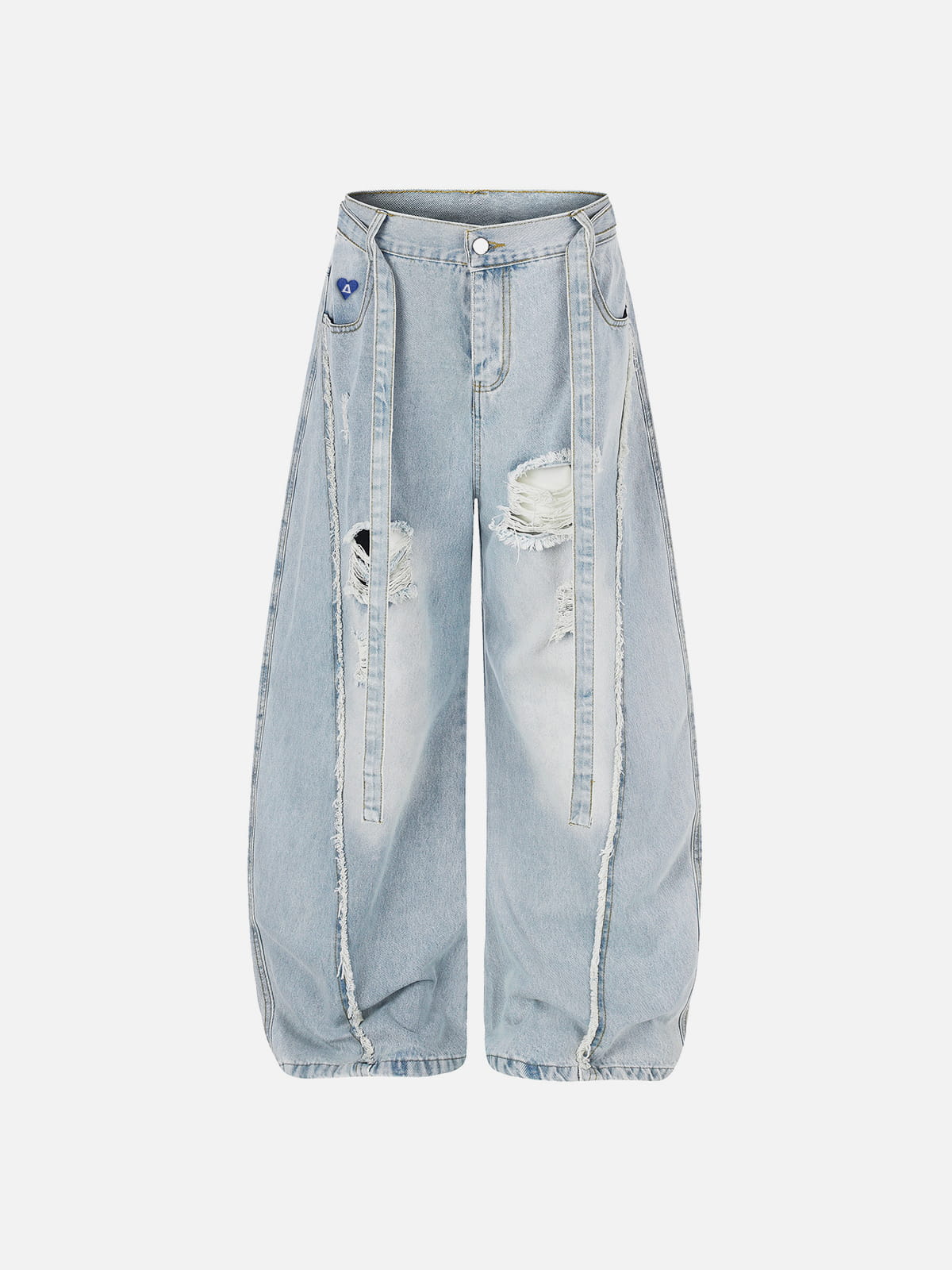 Aelfric Eden Ripped Seam Baggy Barrel Jeans